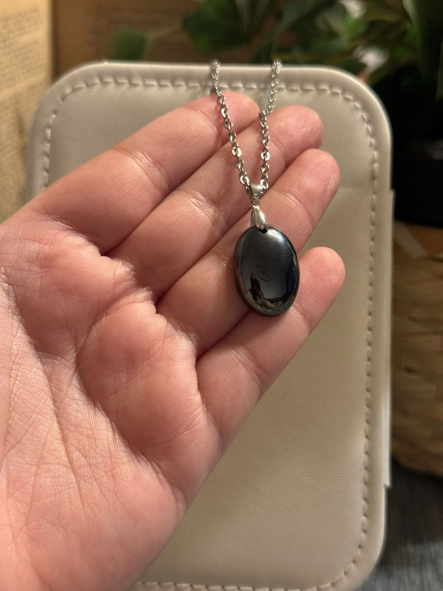 Colgante de Hematite en Plata 925