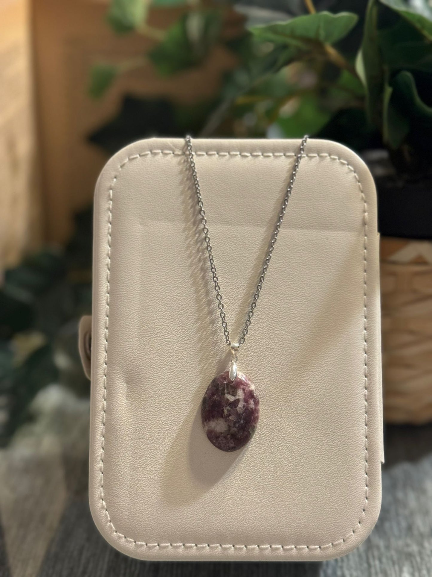 Colgante de Lepidolita en Plata 925