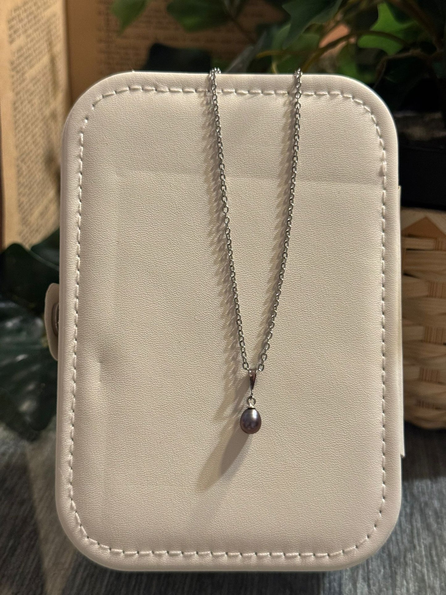 Colgante de Perla Morada en Plata 925
