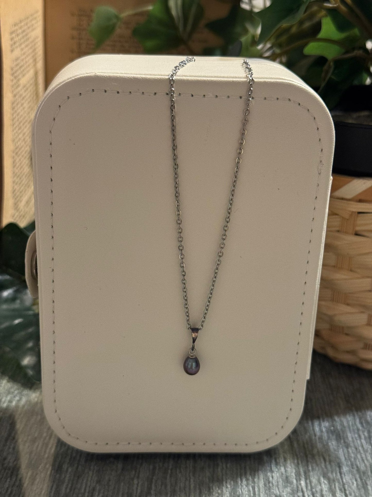 Colgante de Perla Morada en Plata 925