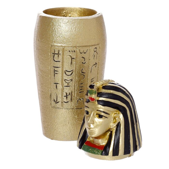 Vaso Canopo dioses Egipcios Dorados