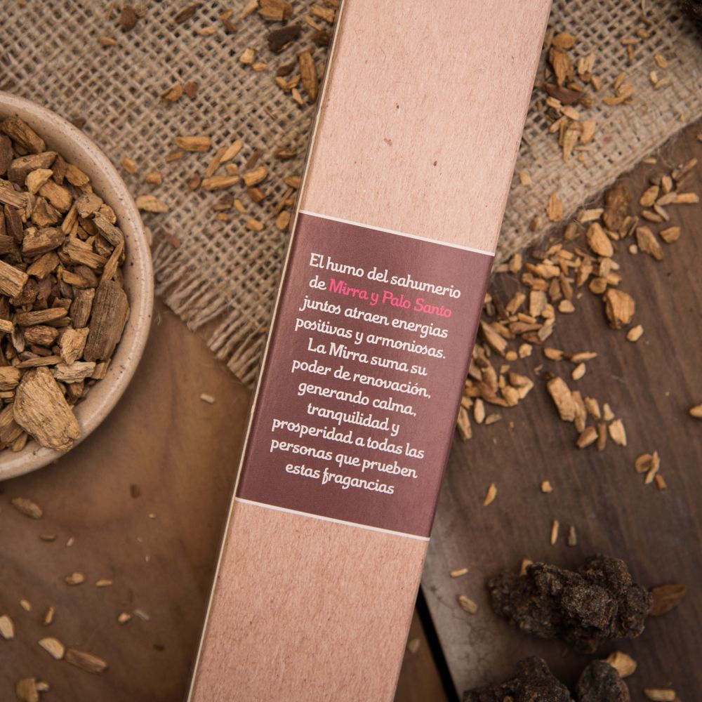 Incienso de Palo Santo con Mirra sagrada madre