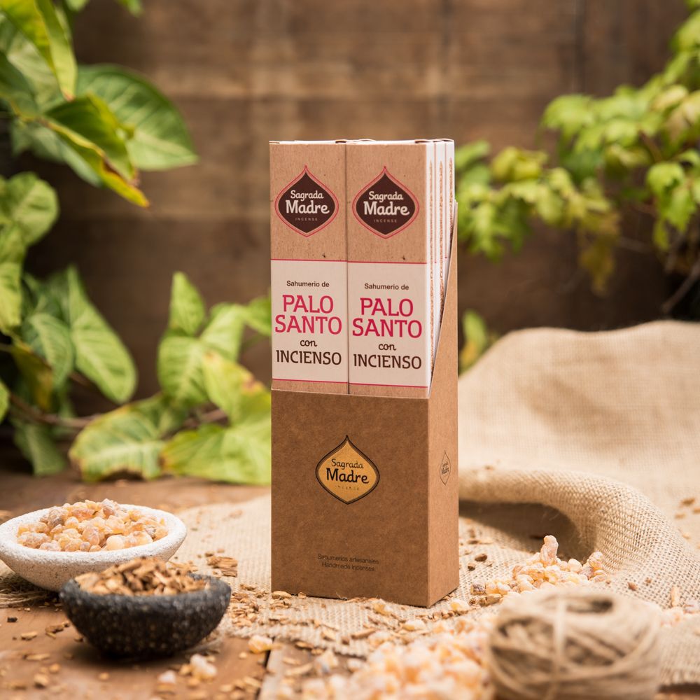 Incienso de Palo Santo con Olíbano sagrada madre