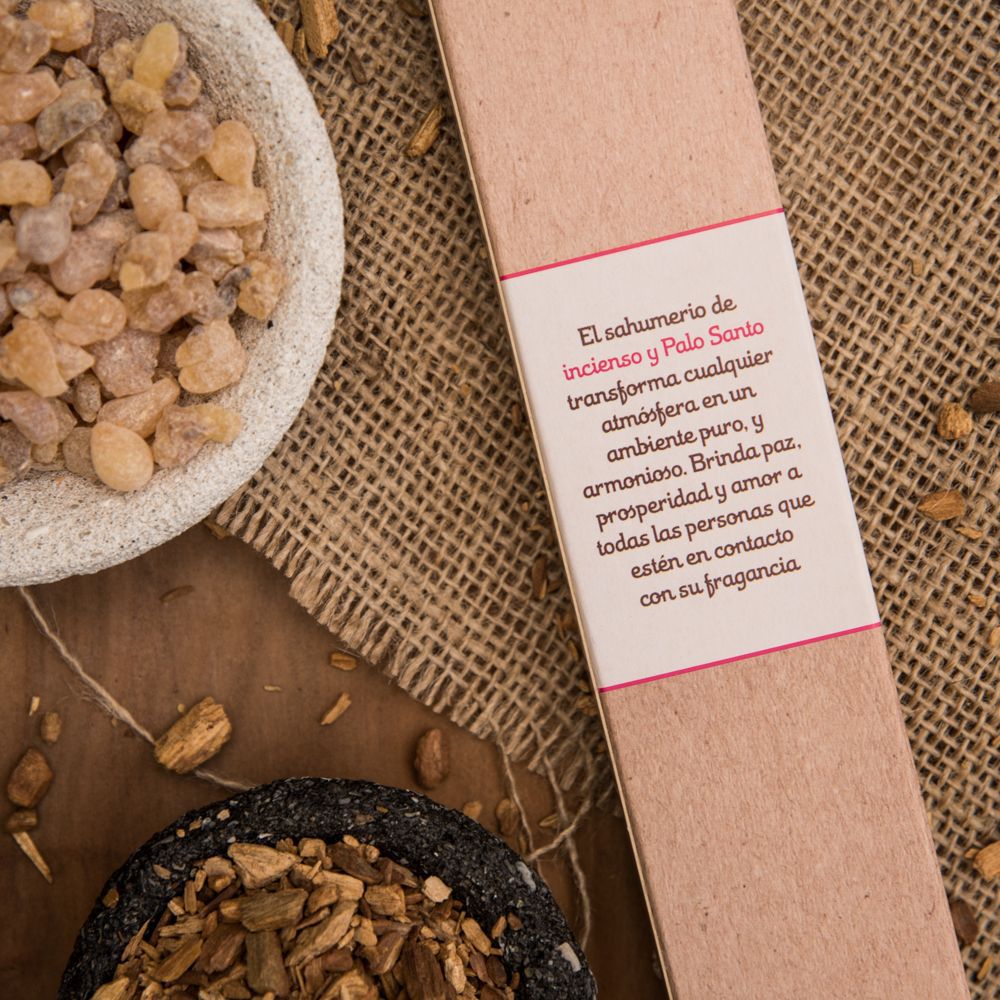 Incienso de Palo Santo con Olíbano sagrada madre