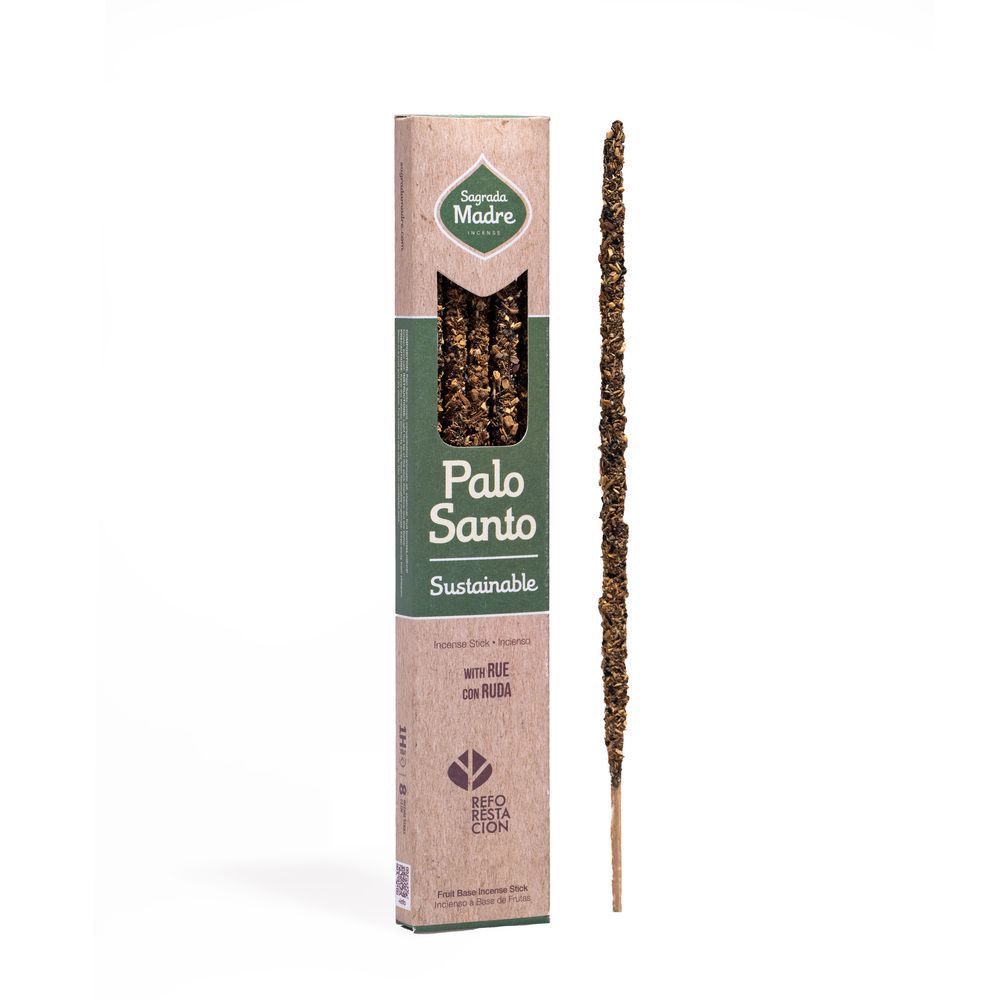 Incienso de Palo Santo con Ruda con sagrada madre