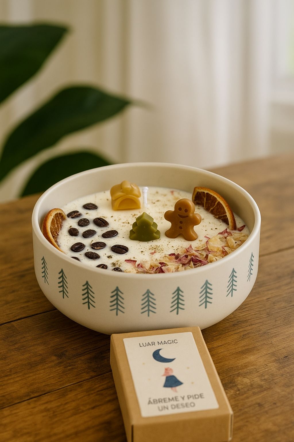 Bol de Navidad con Mecha de Madera – Edición Limitada