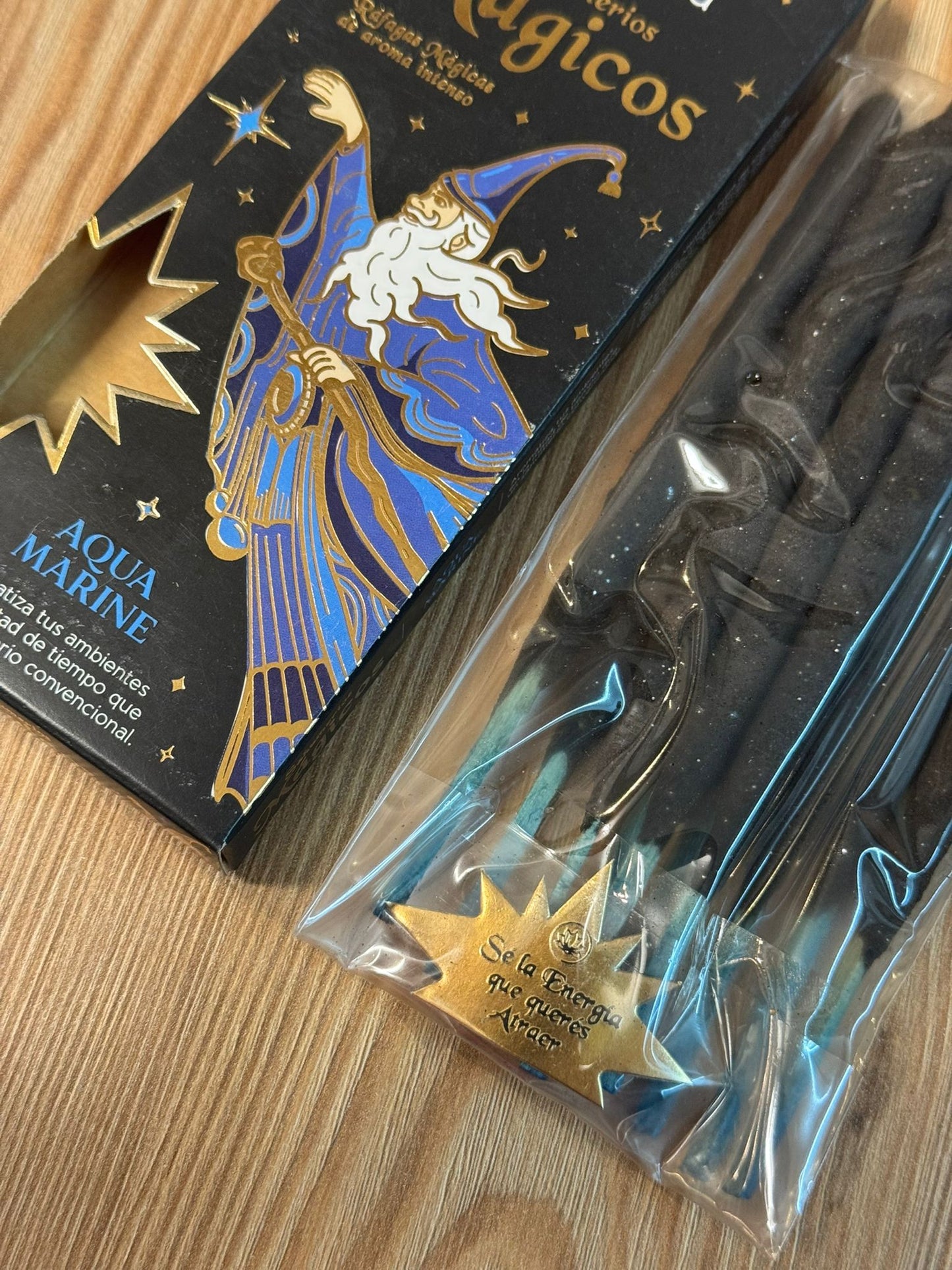 Incienso Premium Aromanza con Mensaje Intencionado – Aqua