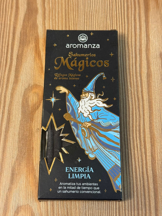 Incienso Premium Aromanza con Mensaje Intencionado – Energía Limpia