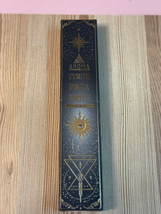 Incienso Pirita con Cajita de Minerales Extra