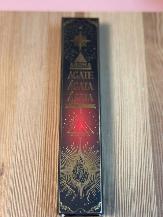 Incienso Ágata Fuego con Cajita de Minerales Extra