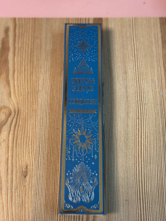 Incienso Turquesa con Cajita de Minerales Extra