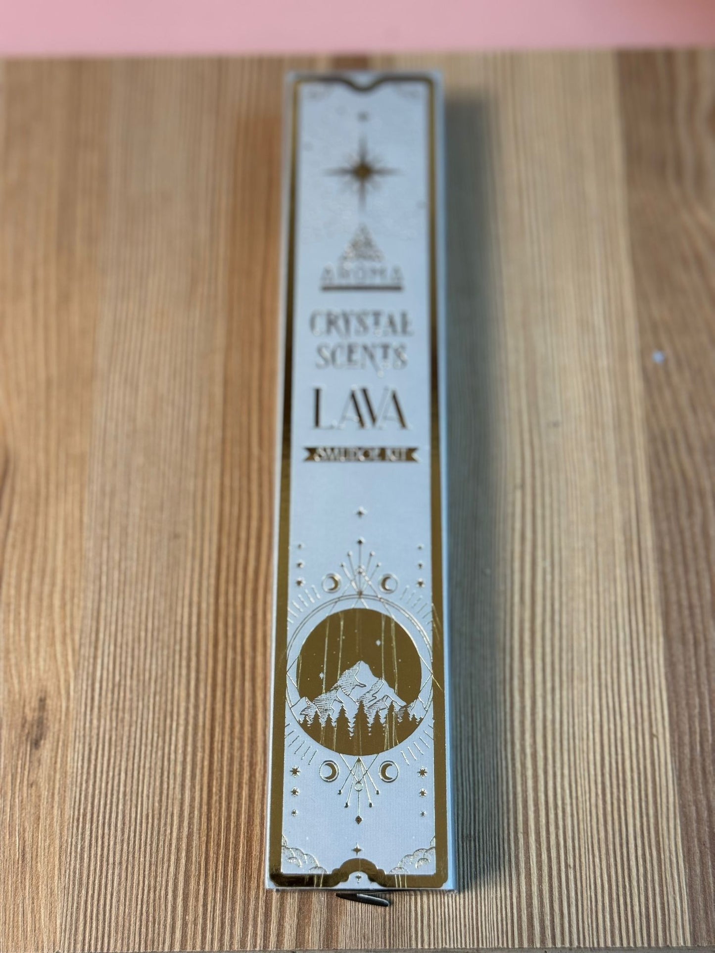 Incienso Lava Volcánica con Cajita de Minerales Extra