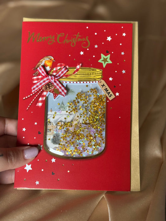 Postal Mágica de Navidad con Ciudad Escondida + Sobre