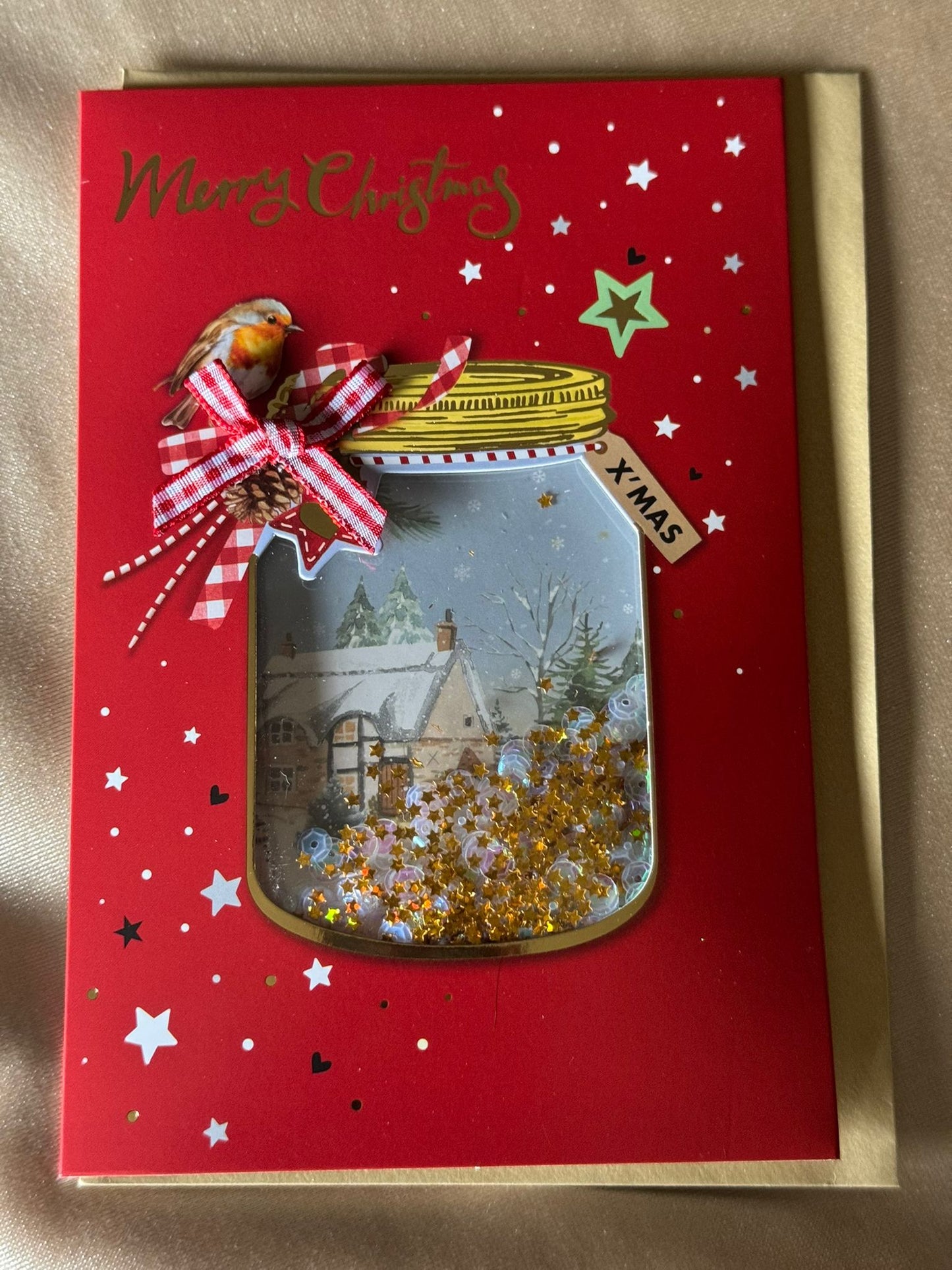 Postal Mágica de Navidad con Ciudad Escondida + Sobre