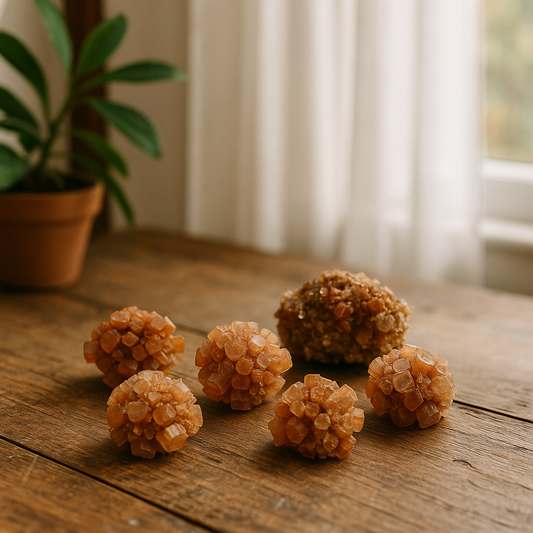 Mineral bruto aragonito piña