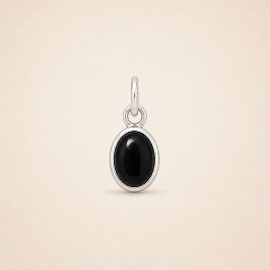 Colgante de Turmalina Negra en Plata