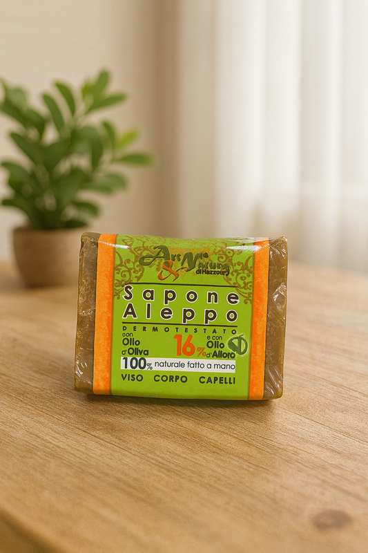 Jabón de Aleppo 16% aceite de laurel