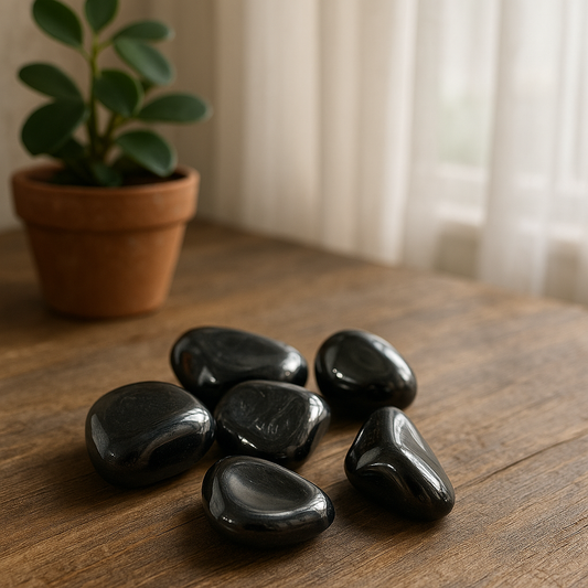 Mineral rodado Onix negro