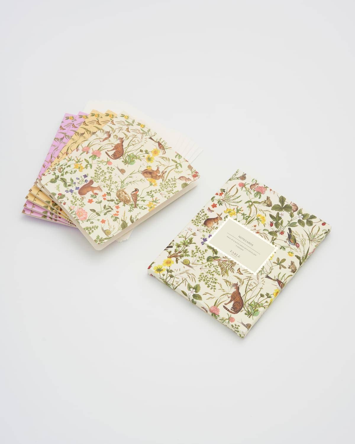 Tarjetas de notas FABLE Meadow Creatures, paquete de 6