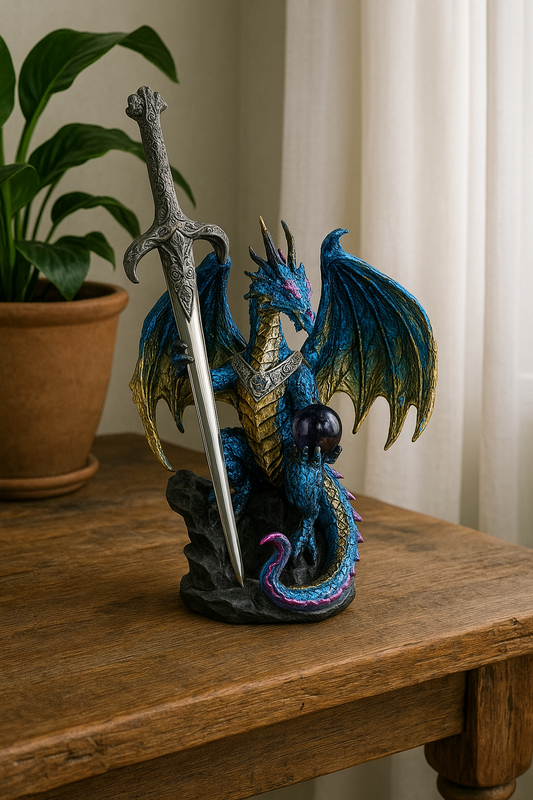 Figura de Dragón Dragón Hechicero de la Tormenta Leyendas Oscuras