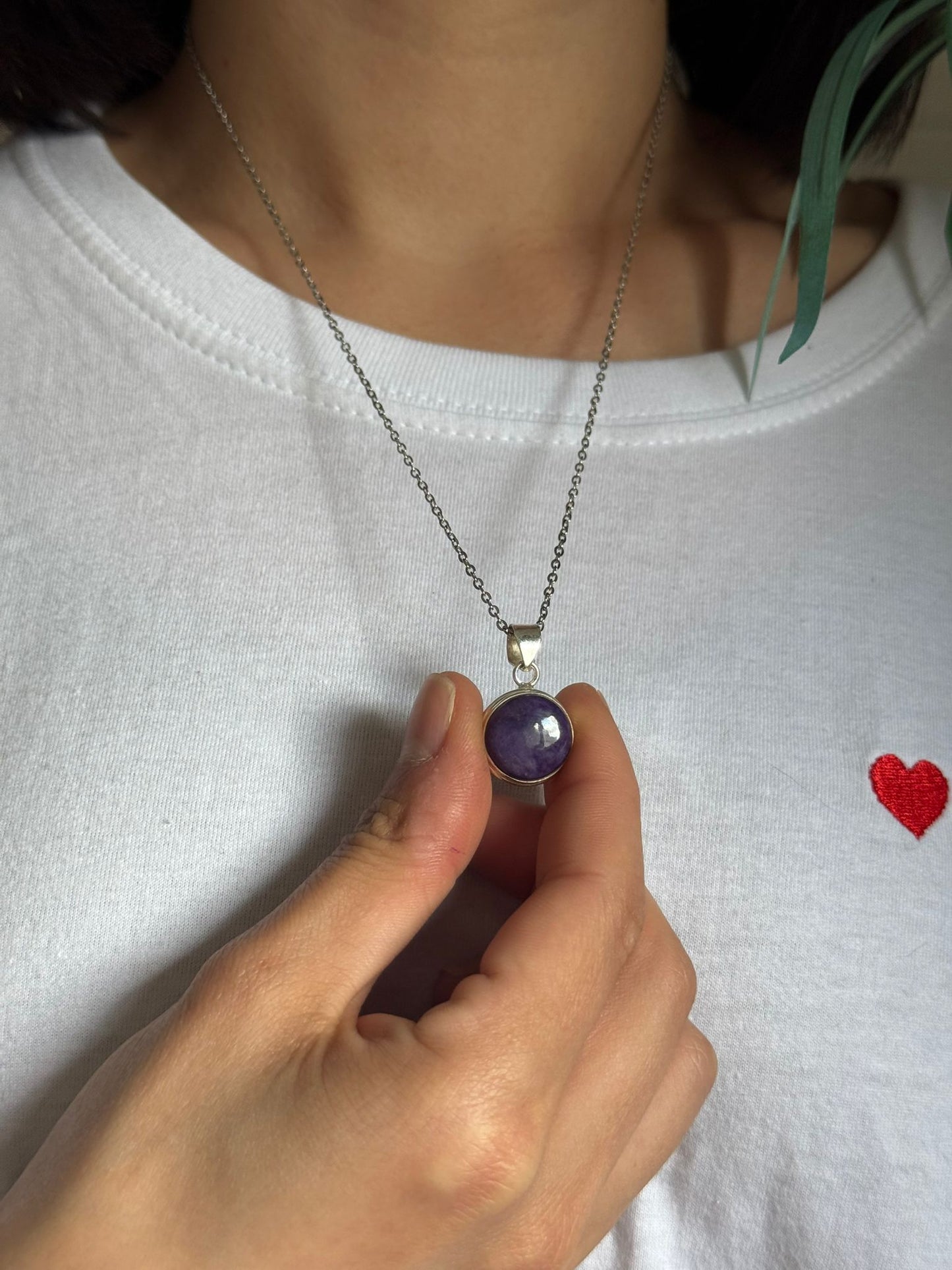 Colgante de chaorita en plata