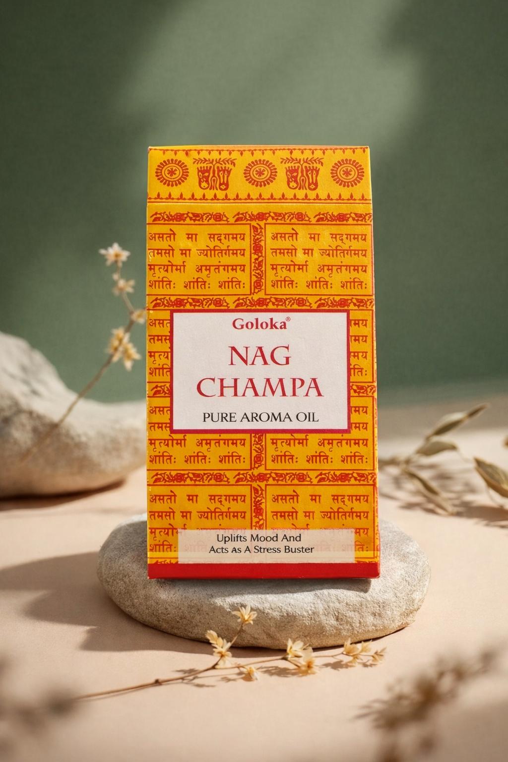 Aceite Aromático Nag Champa – Goloka