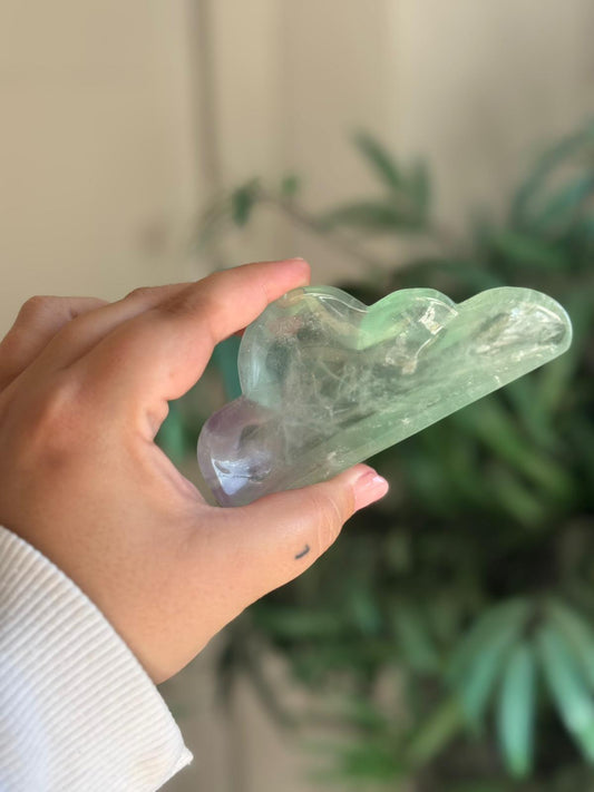 Bol de fluorita en forma de nube