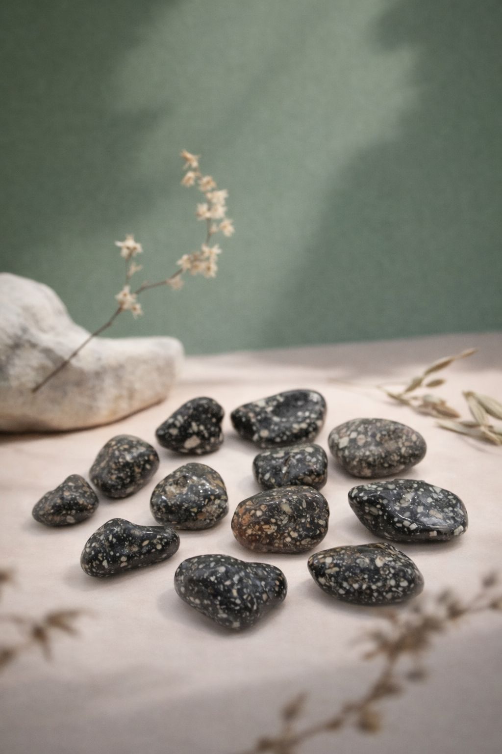 Piedras Africanas Medianas Gallina de Guinea