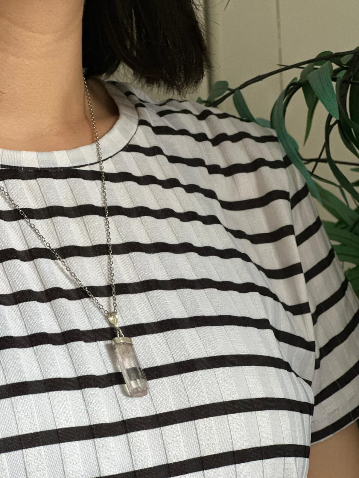 Colgante de plata con kunzita
