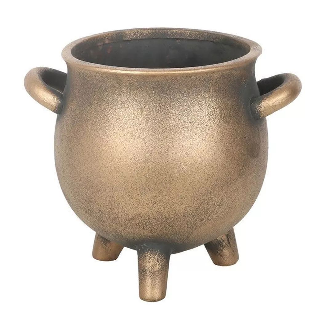 Maceta de terracota efecto bronce de herbal Magic.