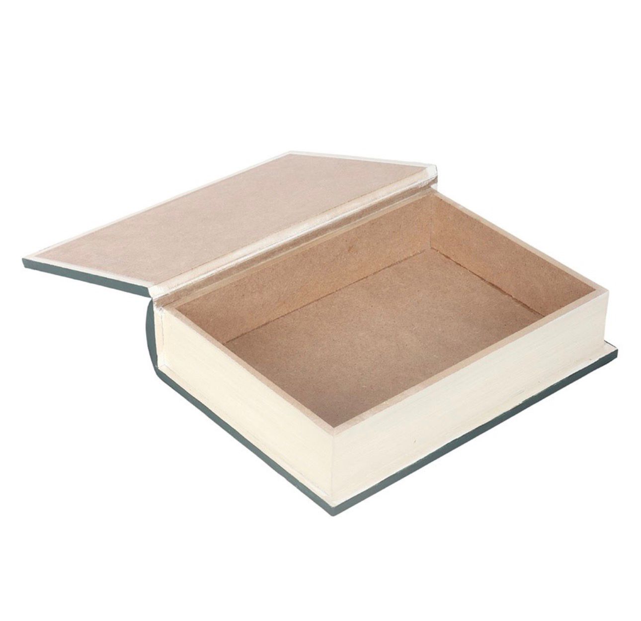 Caja de almacenamiento con forma de libro de la bruja verde.