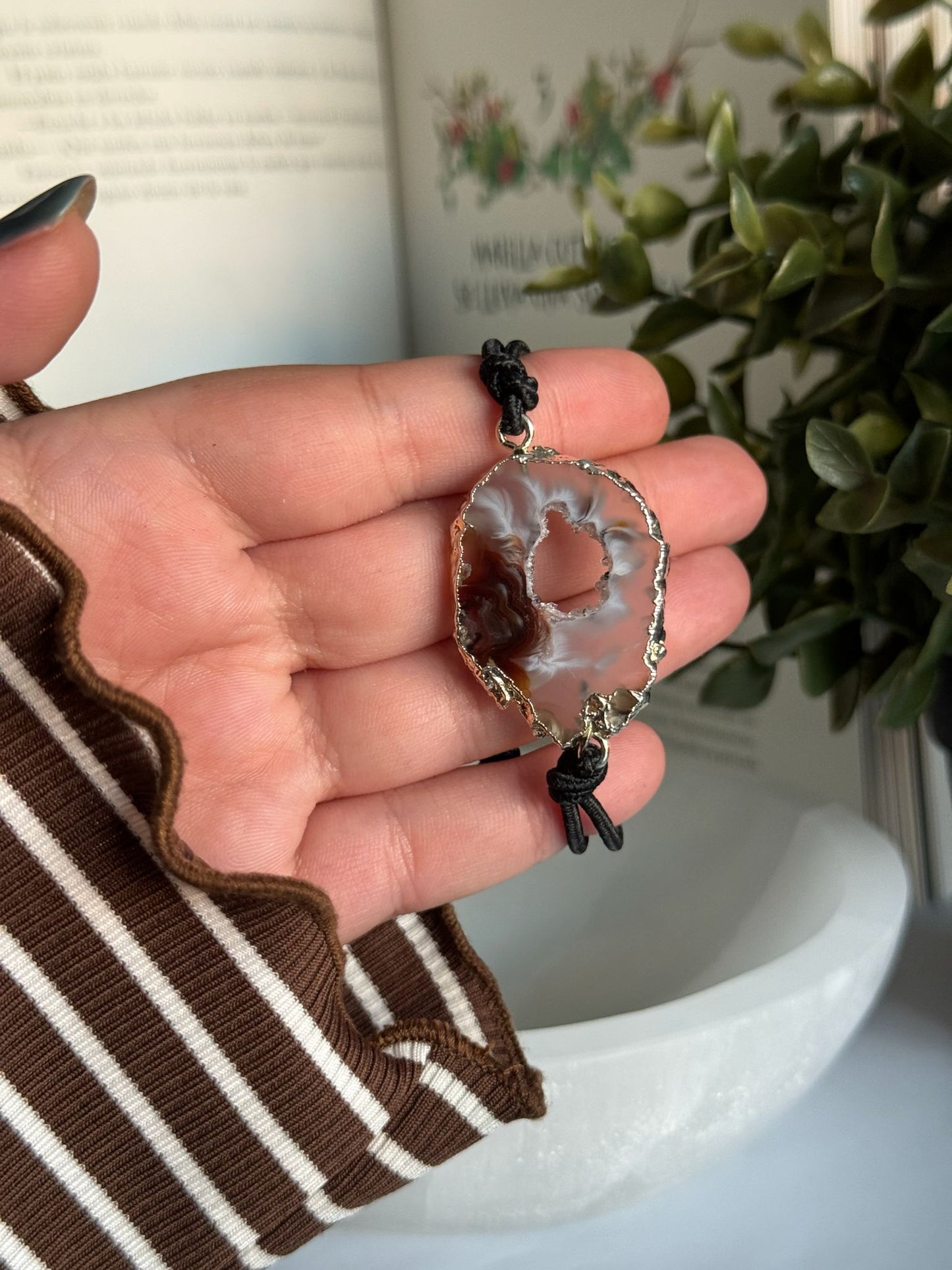 Pulsera/coletero con Calcedonia