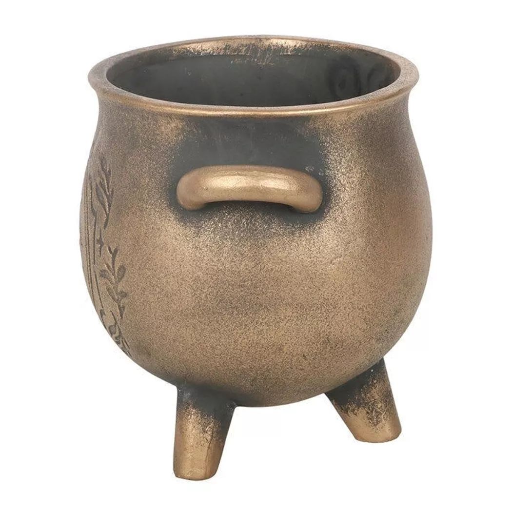 Maceta de terracota efecto bronce de herbal Magic.