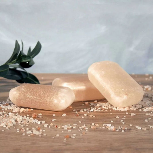 Jabón Natural de Sal del Himalaya Exfoliante y Revitalizador para pieles Grasas, mixtas o problemáticas.