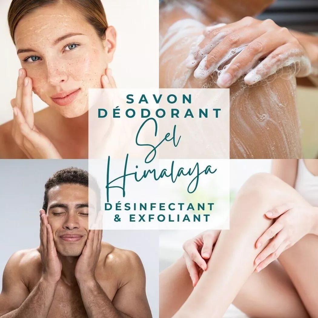 Jabón Natural de Sal del Himalaya Exfoliante y Revitalizador para pieles Grasas, mixtas o problemáticas.