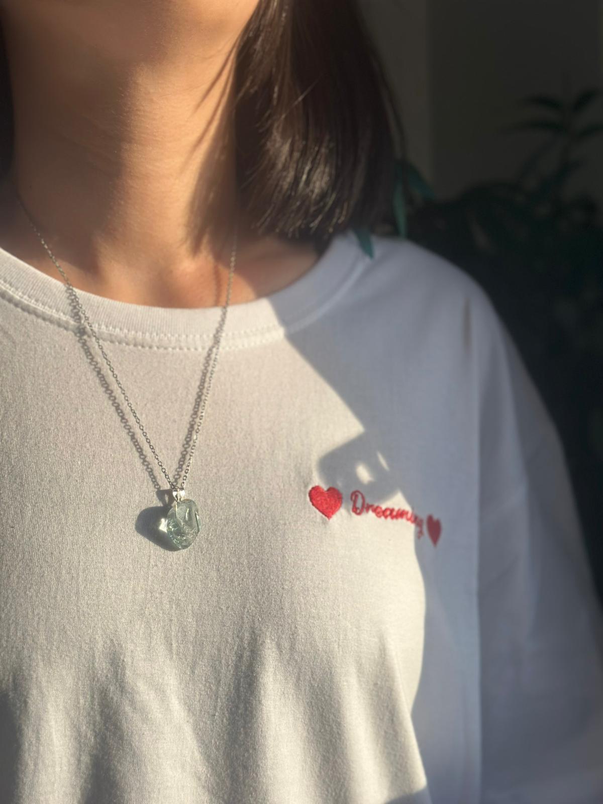 Colgante de plata con topacio azul rodado