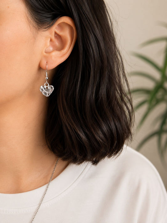 Pendientes cenefas en plata de ley