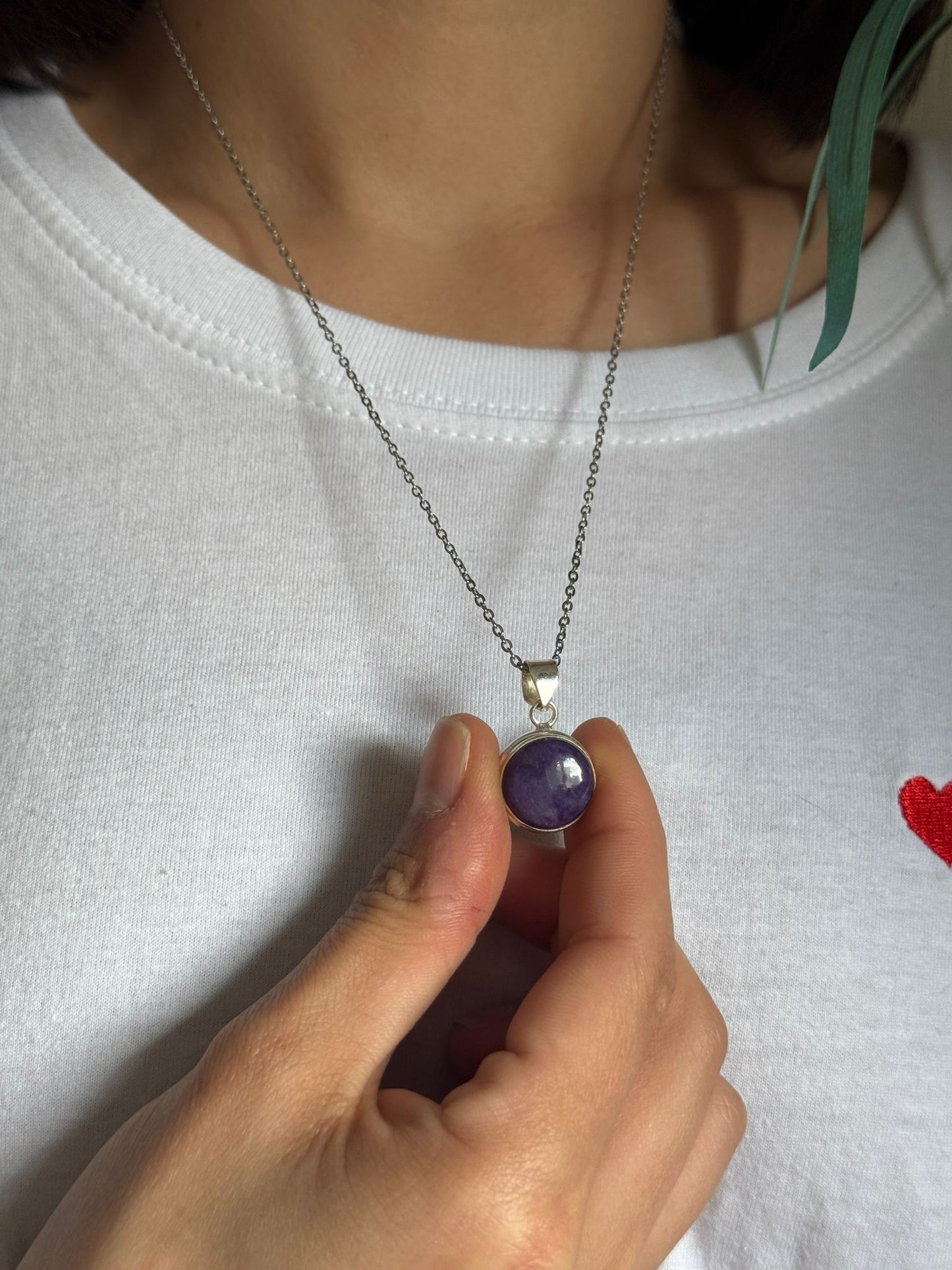 Colgante de chaorita en plata