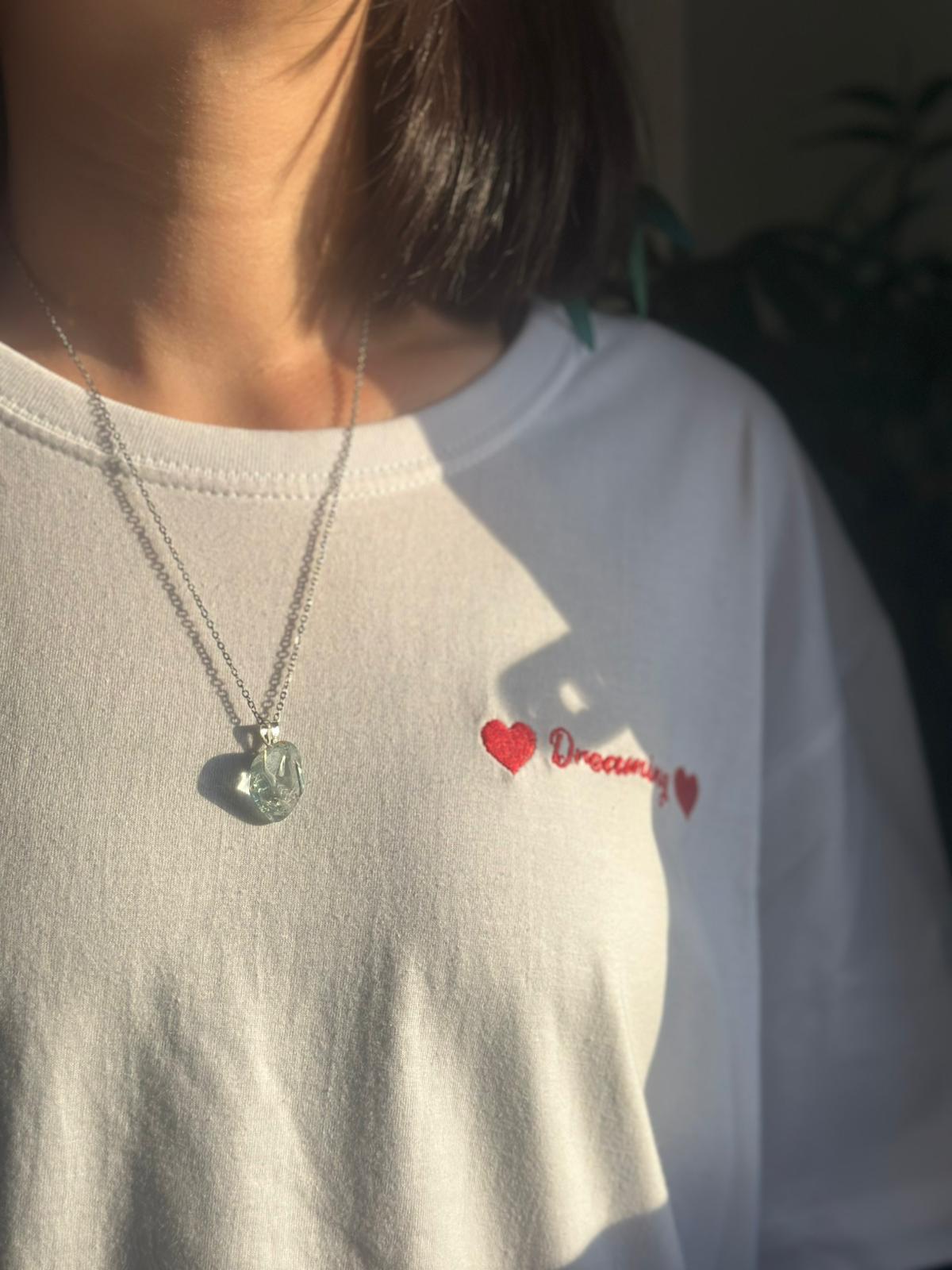 Colgante de plata con topacio azul rodado