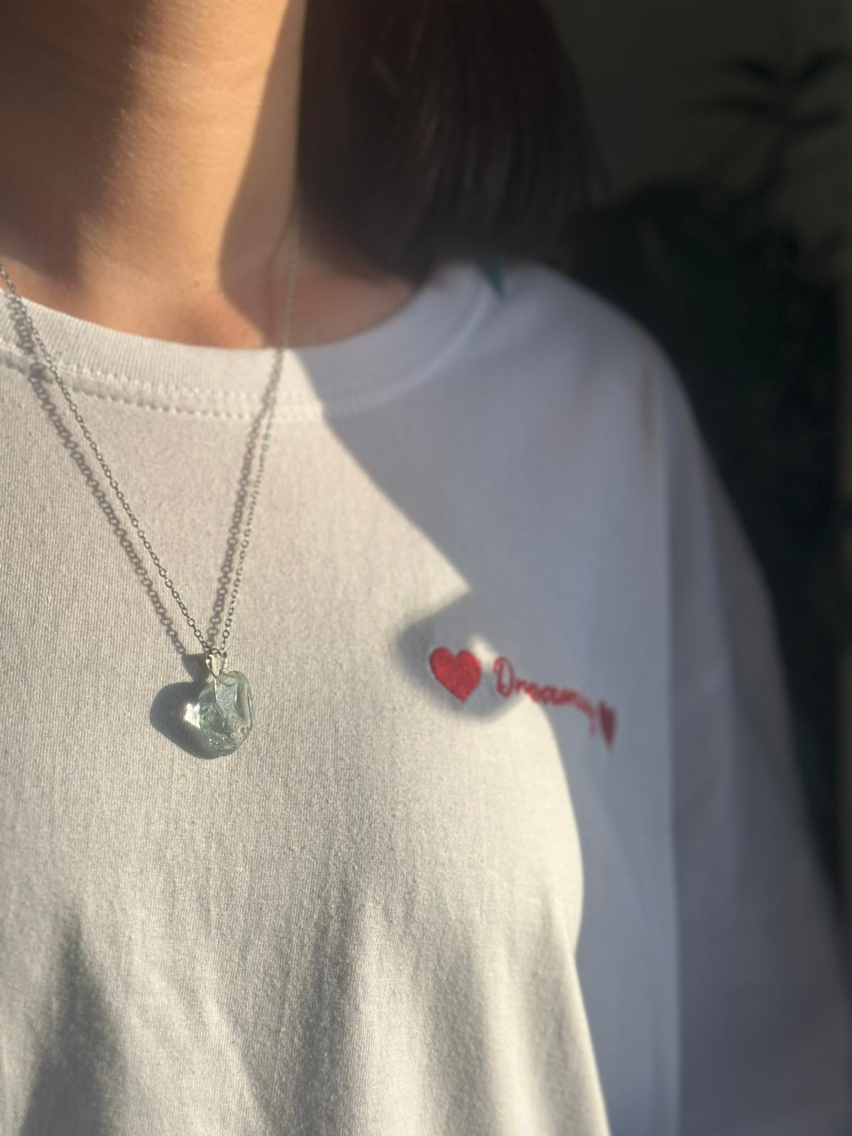Colgante de plata con topacio azul rodado