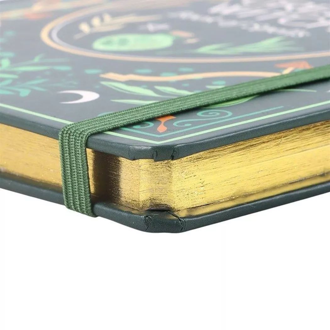 Libreta A5 de la bruja verde.