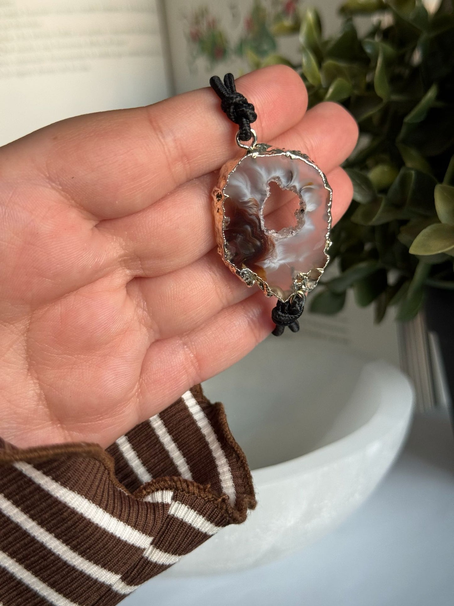 Pulsera/coletero con Calcedonia