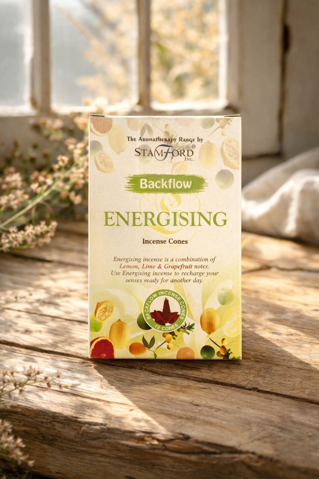 Incienso en conos Backflow "Energising"