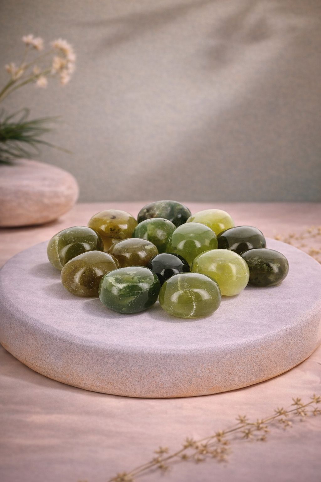 Piedras pulidas de jade verde extra calidad AAA