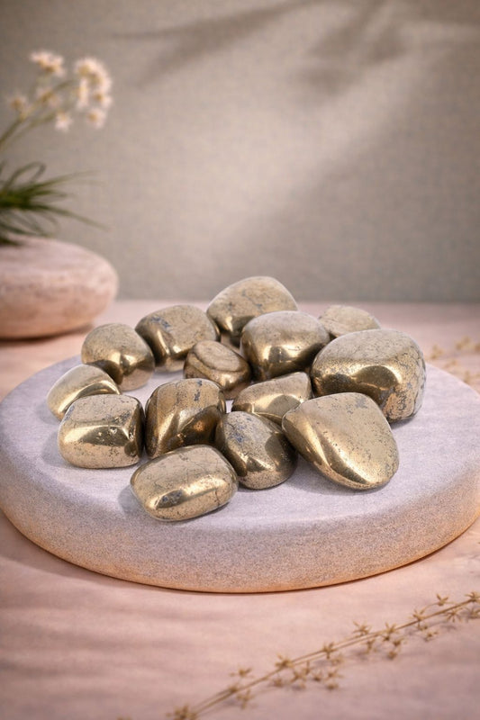 Piedras pulidas extras de Pirita calidad AAA