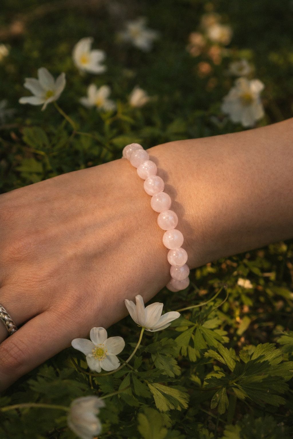 Pulsera de cuarzo Rosa – Amor y Calma