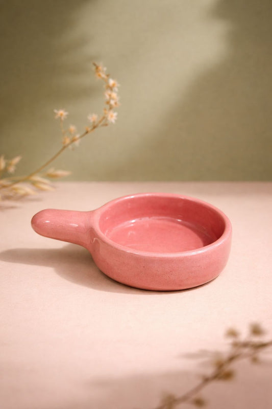 Quemador de cerámica rosa artesanal