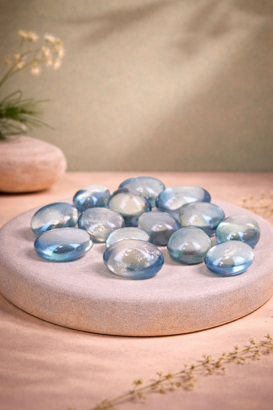 Aqua Aura a base de piedras pulidas de cuarzo maestro calidad AAA