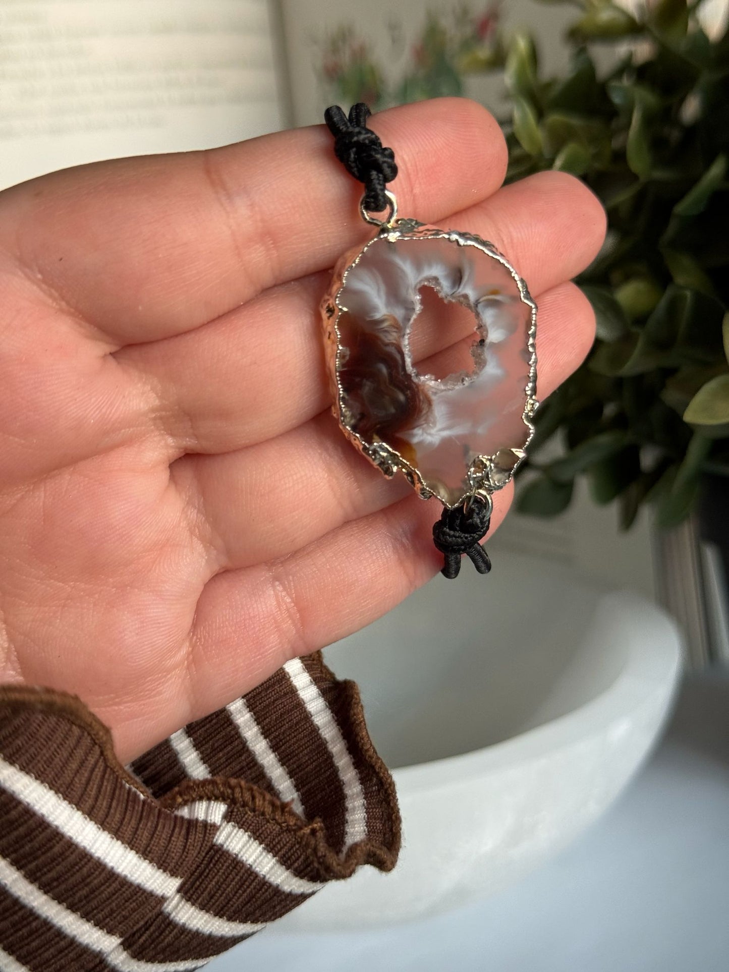 Pulsera/coletero con Calcedonia