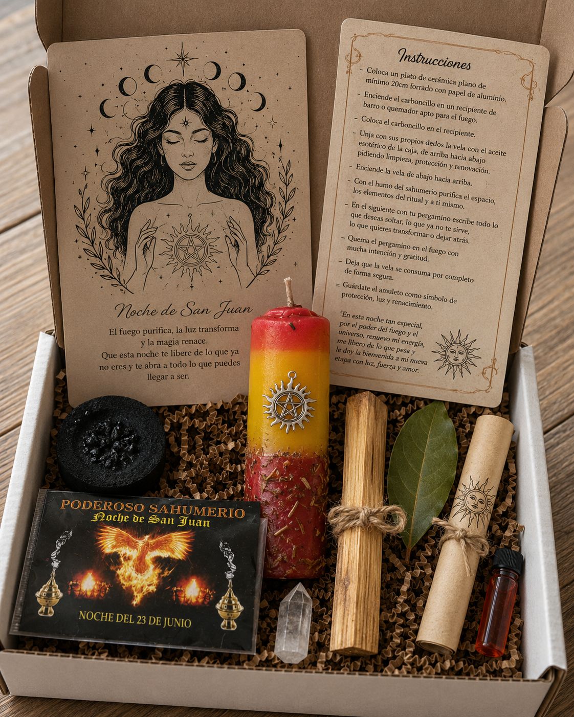 Caja ritual noche de san juan - Fuego, limpieza y renovación